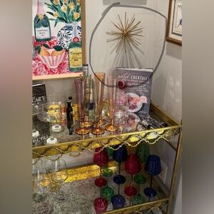 Vintage Mid-Century Modern Atomic Starburst Sputnik Metal Wall Decor Gold